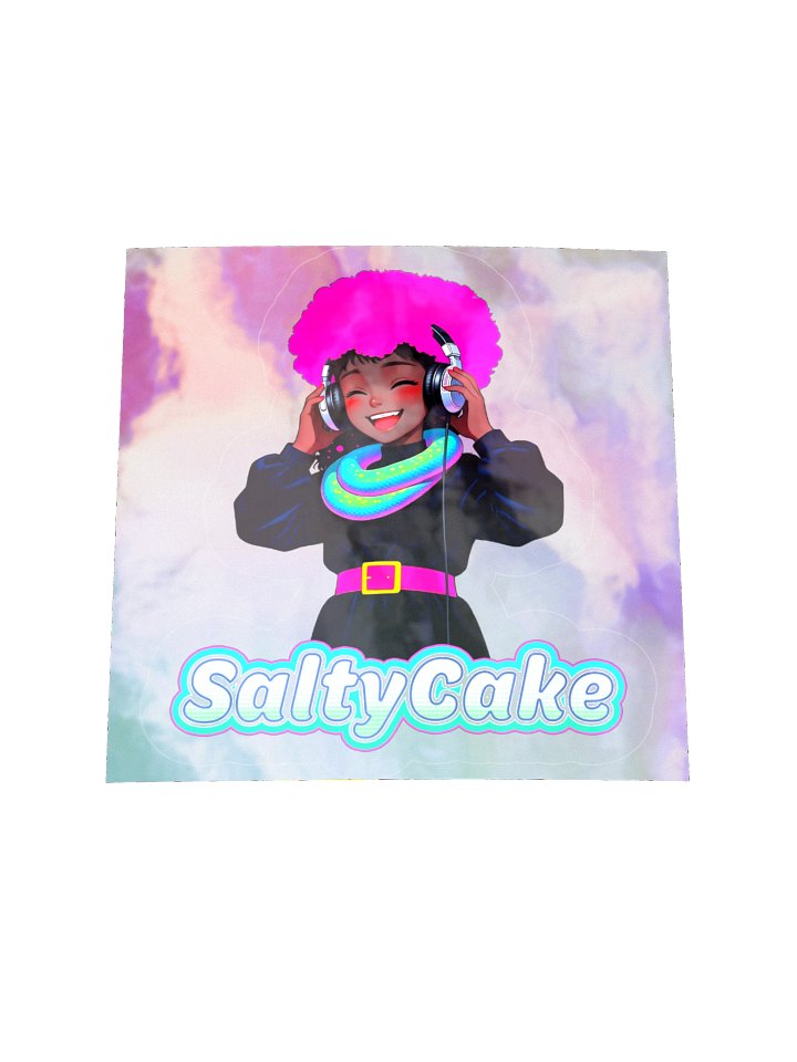 SALTYCAKE RADIO Kiss Cut Holographic Sticker product image (2)