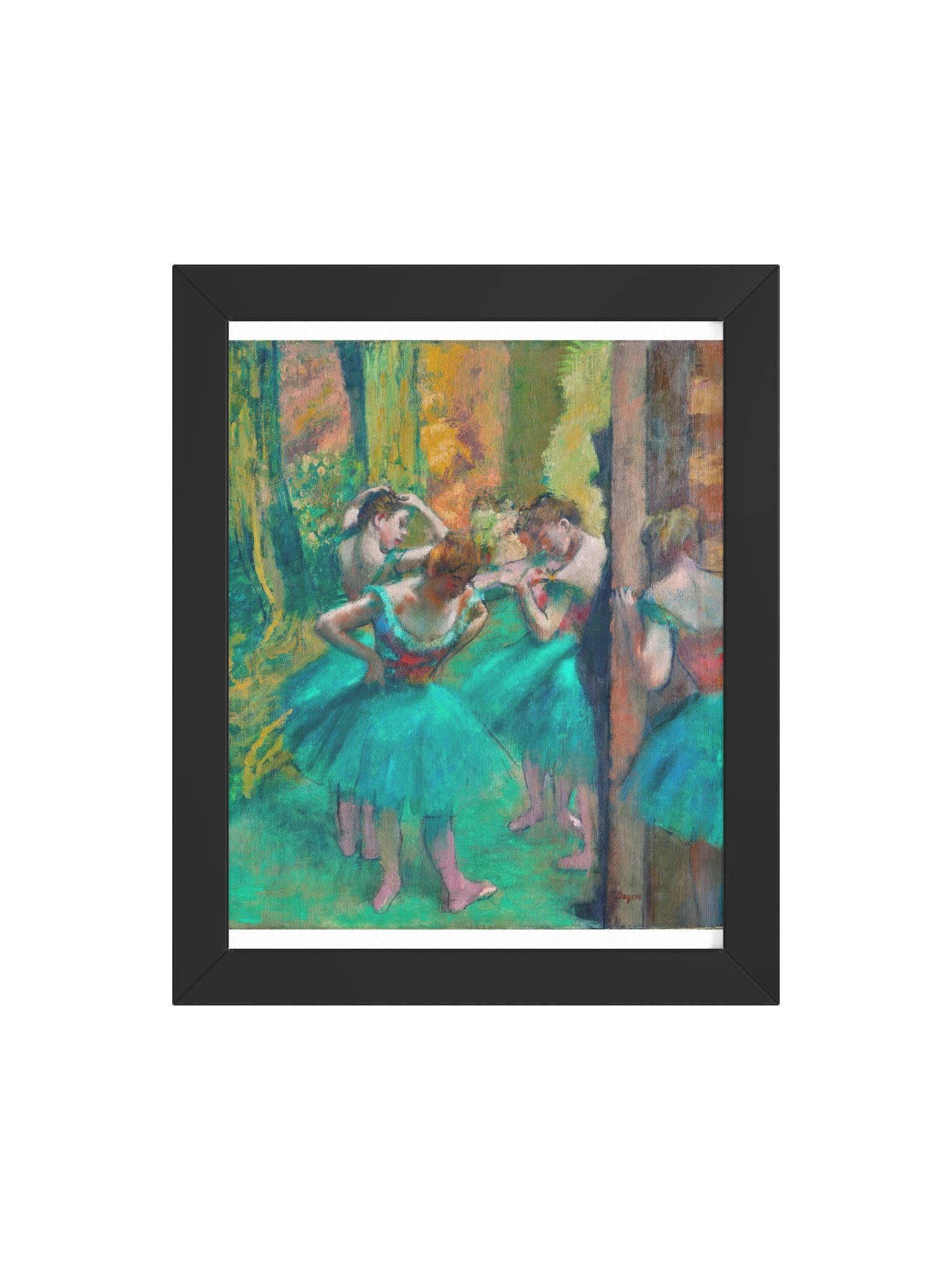 Dancers, Pink and Green — Small Framed Matte Poster product image (8)