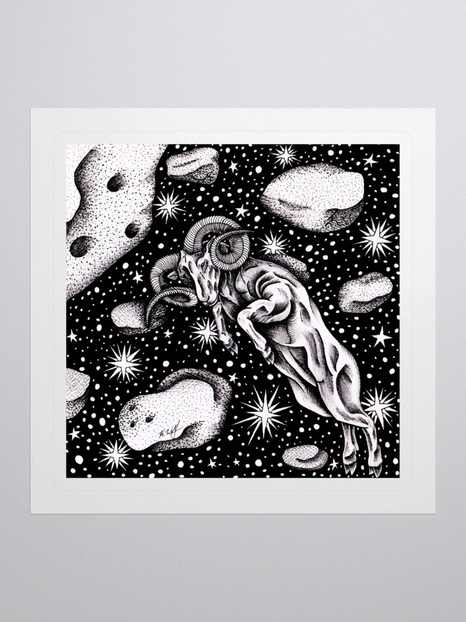 Aries Zodiac Kiss Cut Stickers product image (1)