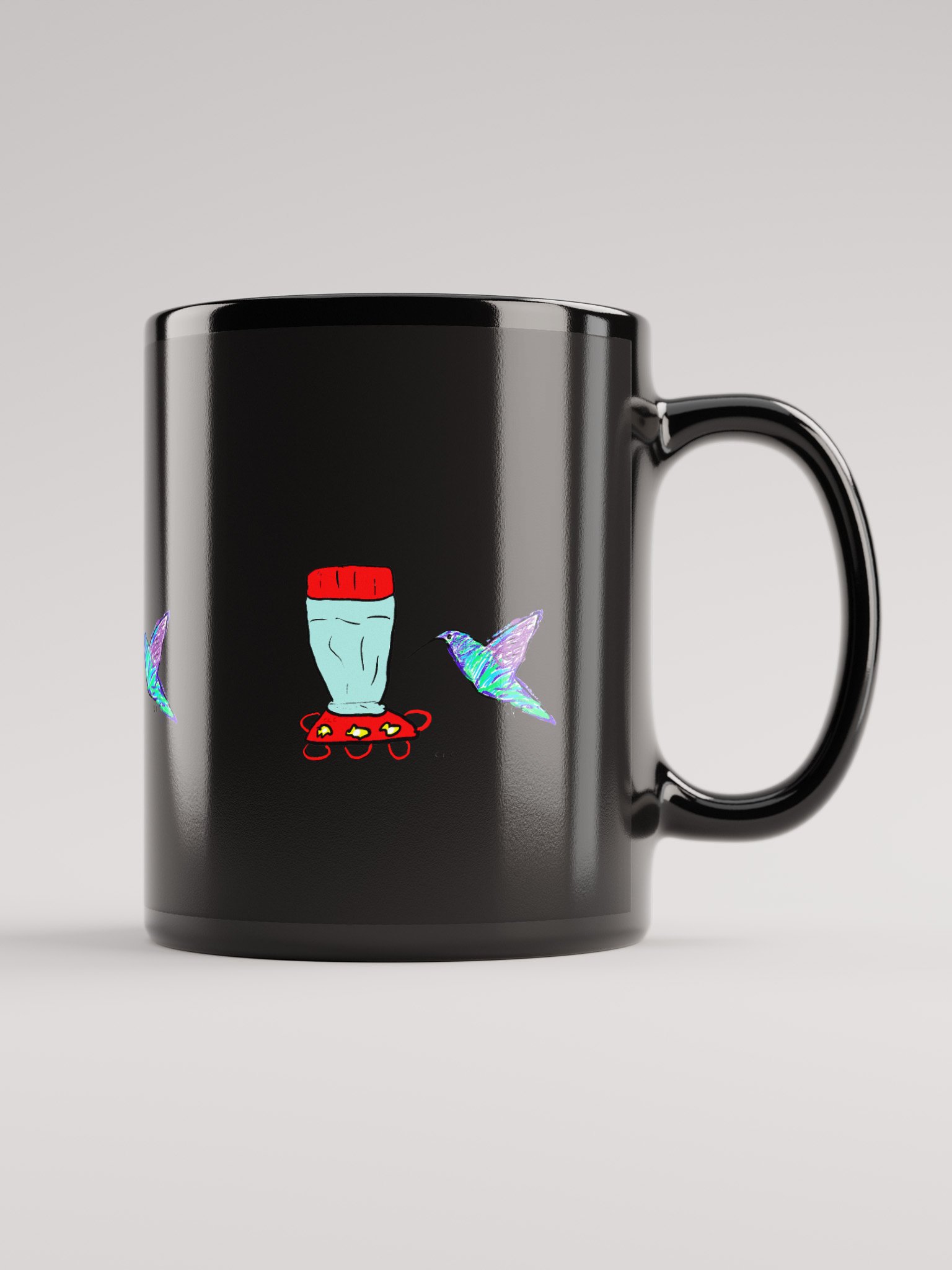 Hummingbird mug - Black product image (2)