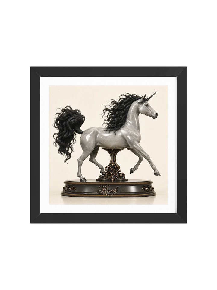 Chess Collection — Rook Unicorn Framed Poster product image (49)
