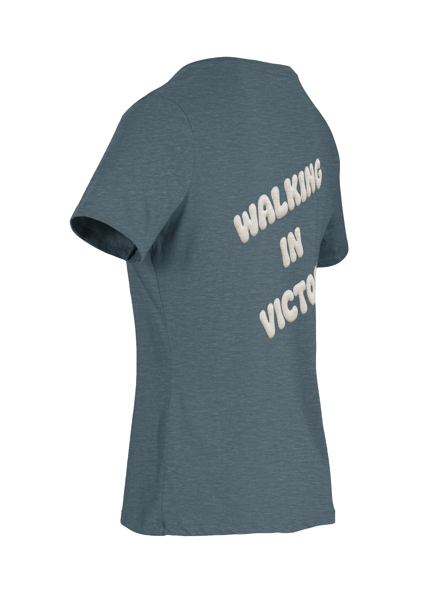 VIP Victory in Prayer Relaxed Walking in Victory Womens V-Neck Tee product image (44)