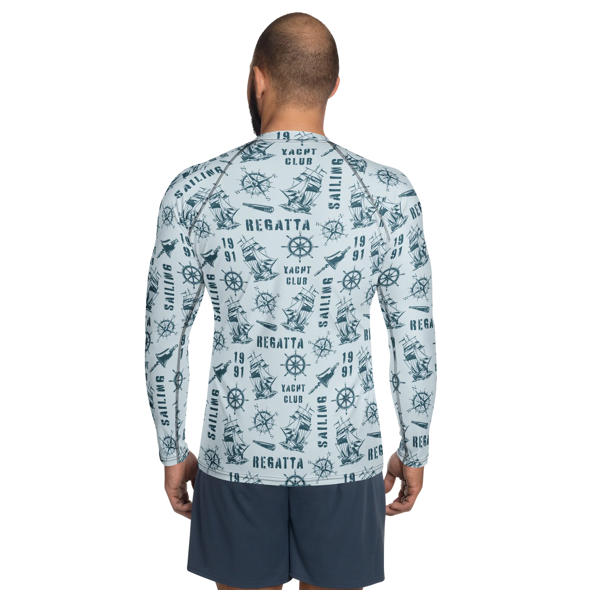 Nautical Sailing Yacht Club Men's Rash Guard product image (2)
