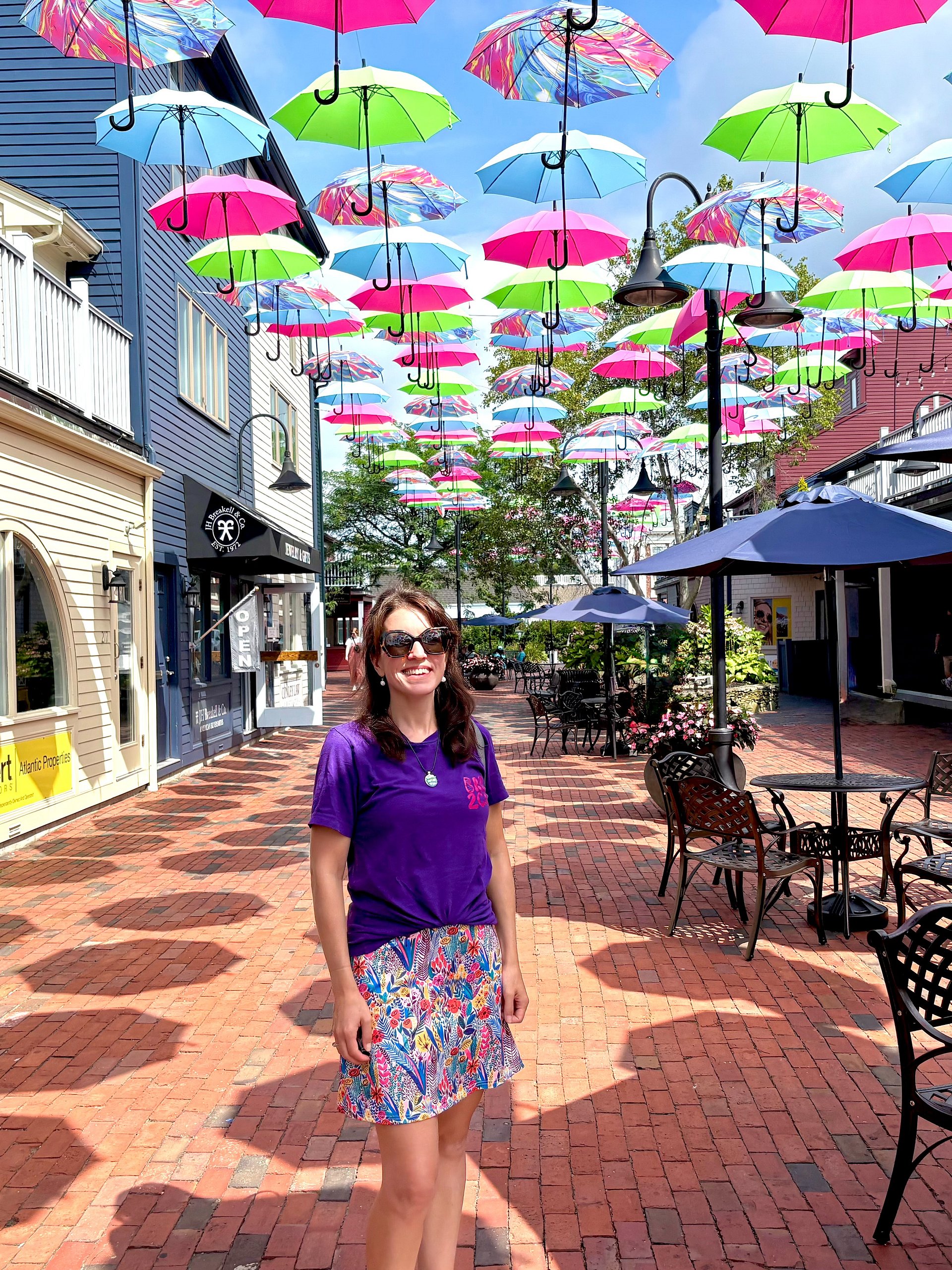 Women's | BOURNE to Cape Cod™ | Supersoft T-Shirt by Bella+Canvas | Vibrant Pink Logo on Bright Colors product image (7)