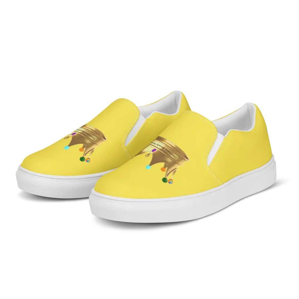 Queendom Beautiful Women Crown Canvas Shoes /Yellow (TM) product image (2)