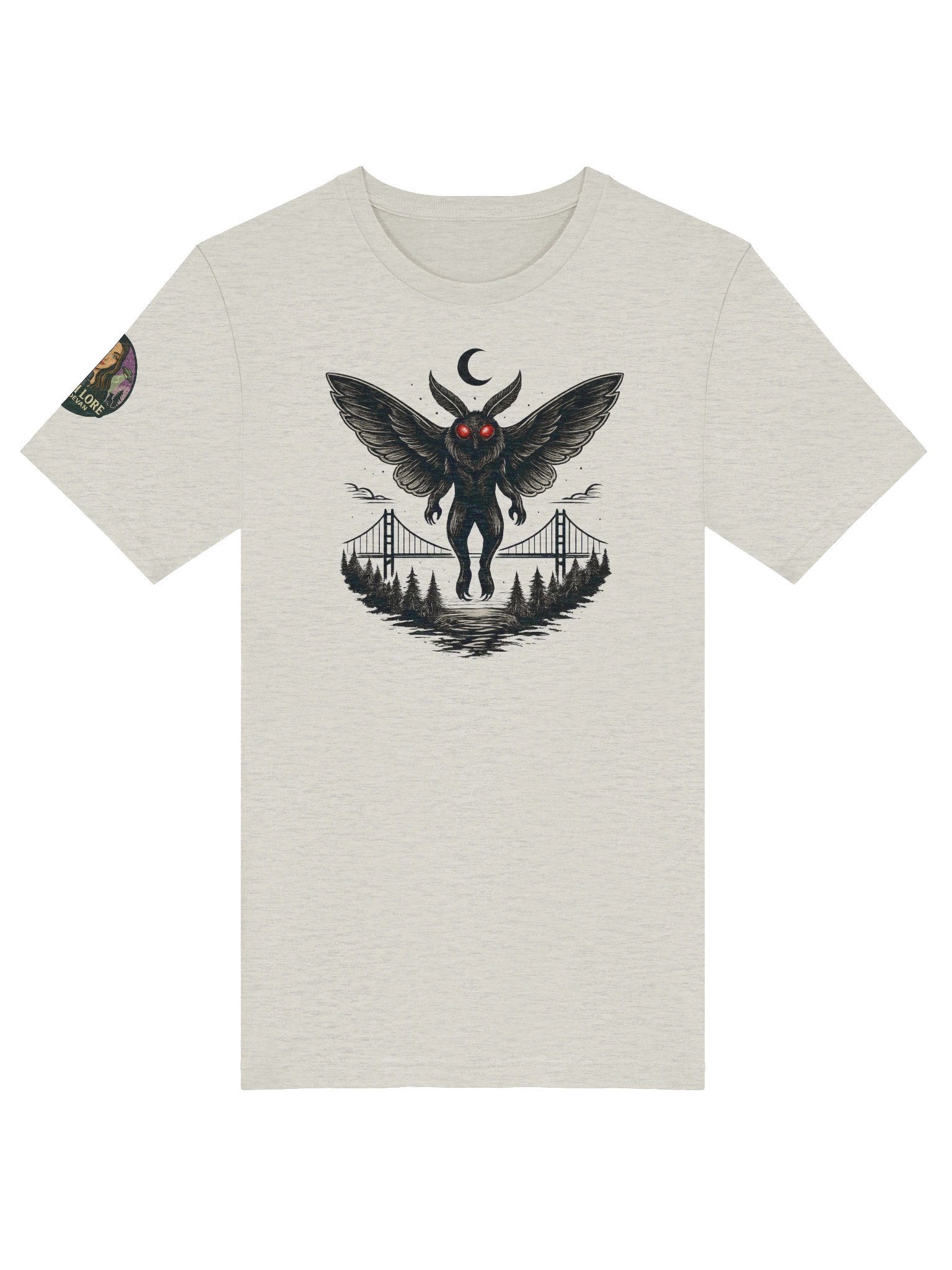 MOTHMAN OUTLINE SUPER SOFT T-SHIRT product image (101)