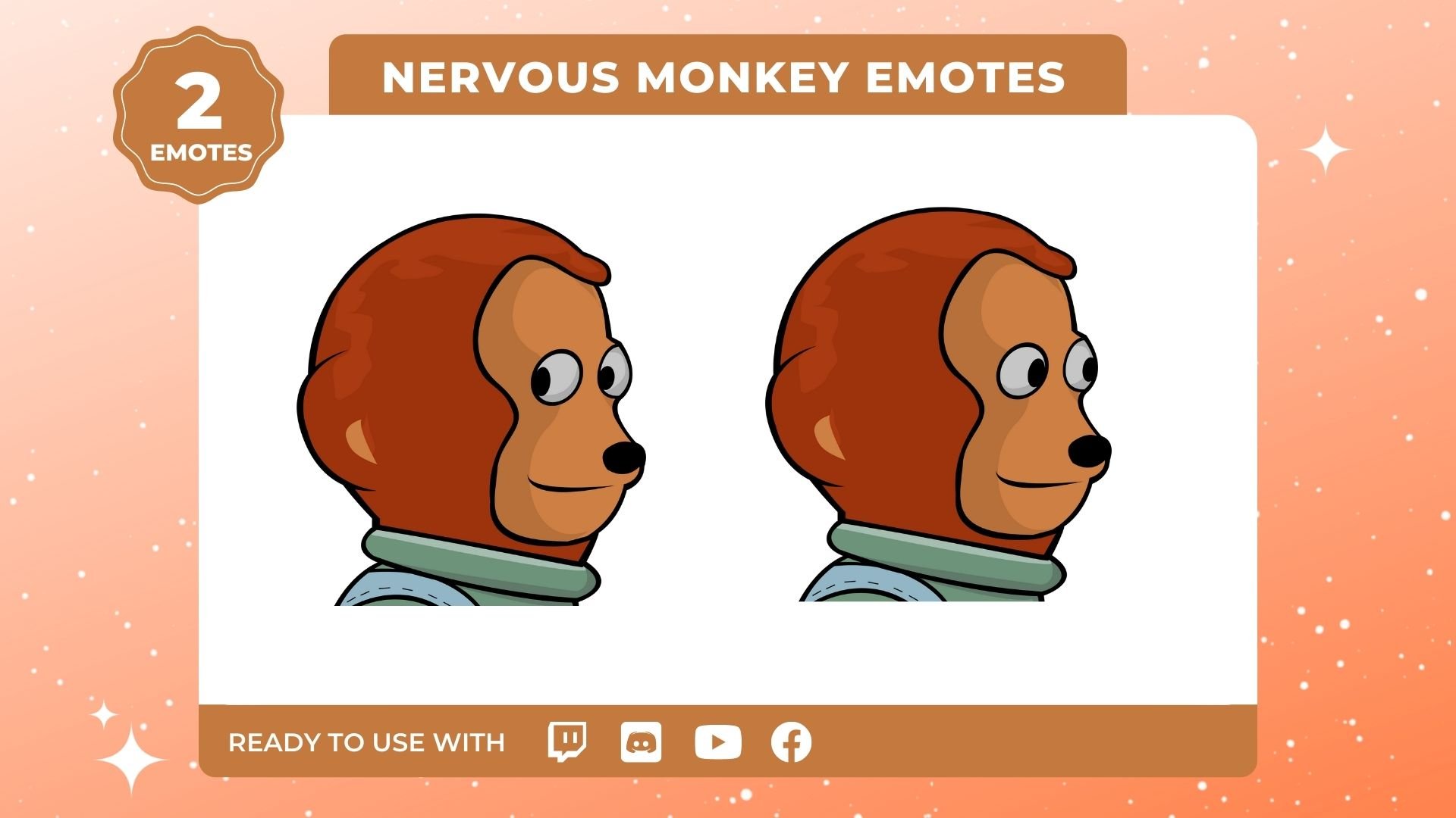 Shy Monkey Emotes 2-Pack product image (1)