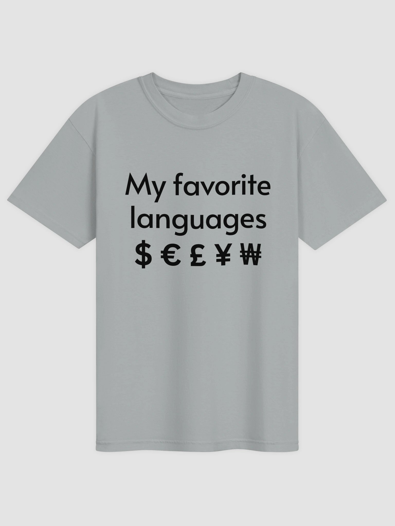 My Favorite Languages T-shirt product image (4)