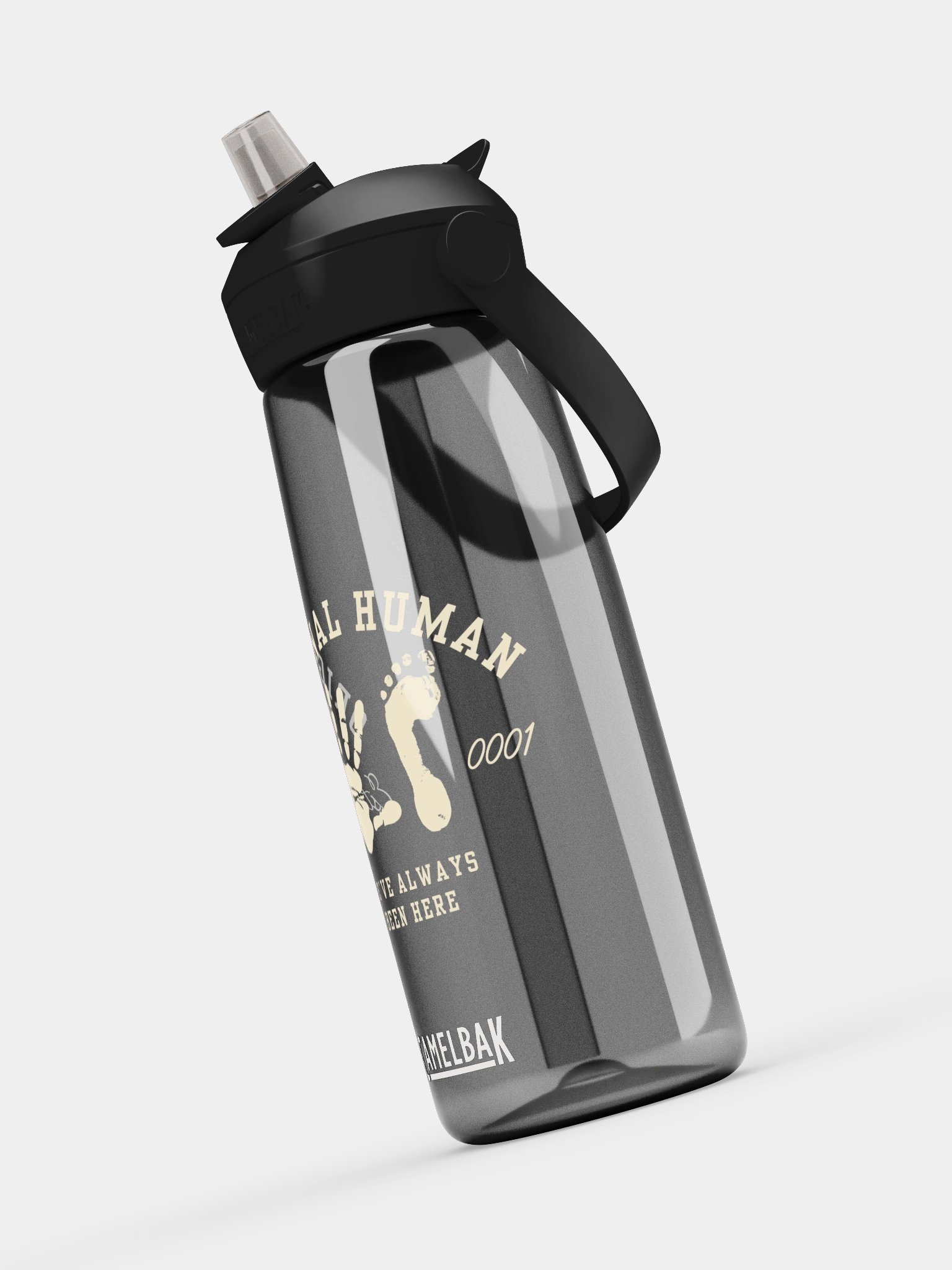 Original Human Flip Straw Water Bottle | Hand & Footprint | Originology | Black History X product image (7)