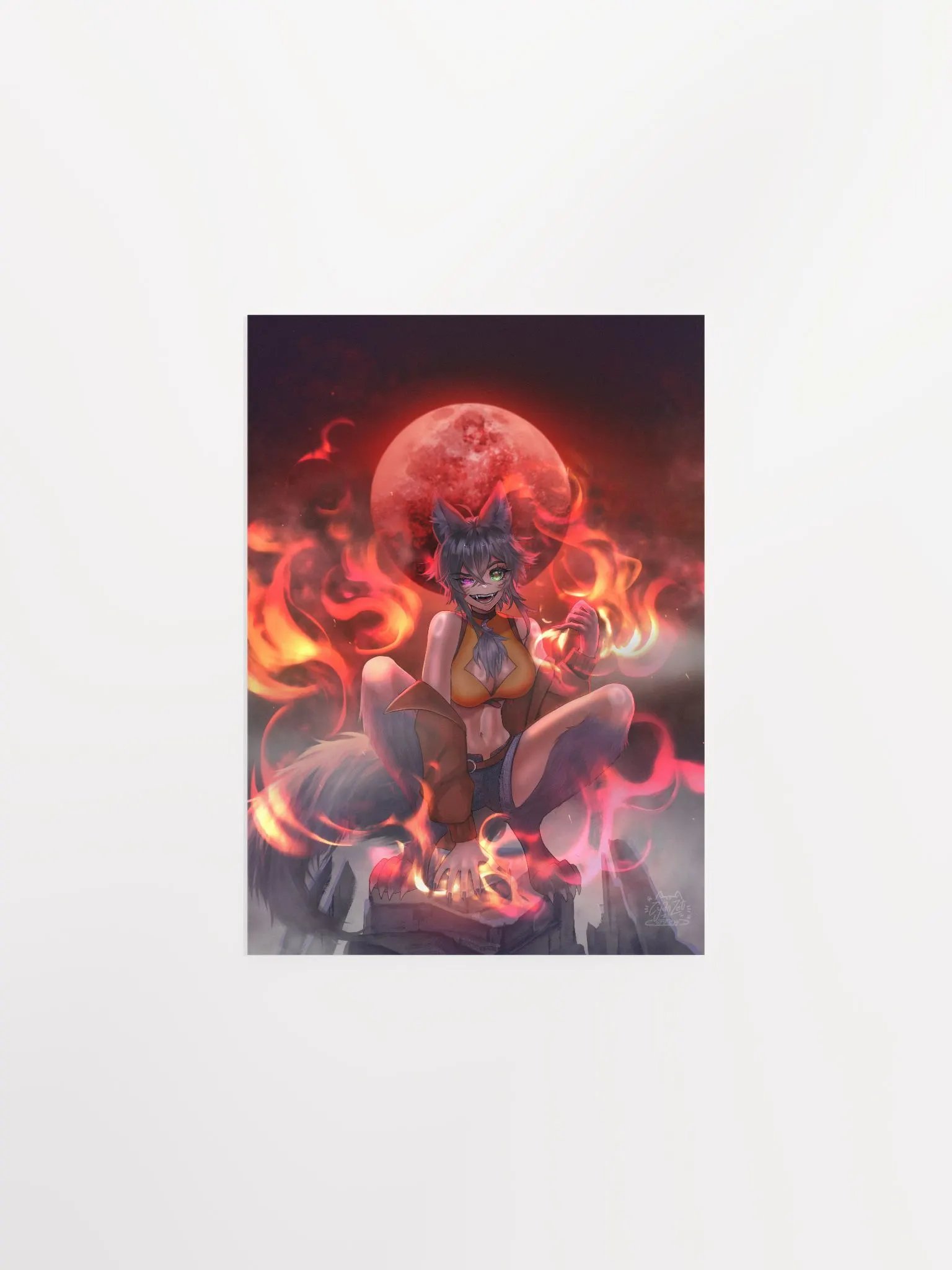 WolfcatRisi Big Bad Wolfcat Poster product image (9)