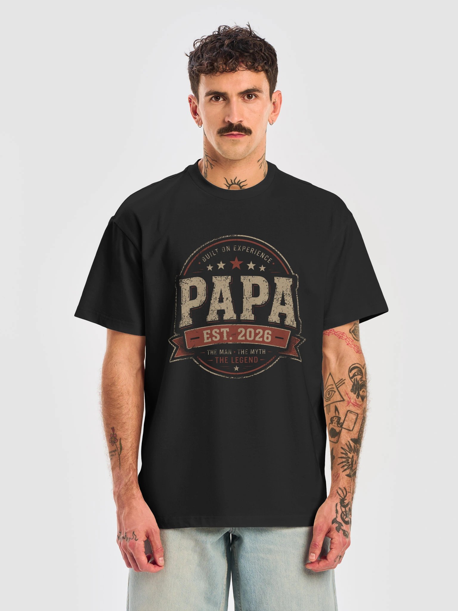 First Father's Day 2026 Gift | Papa EST. 2026 Vintage T-Shirt product image (1)