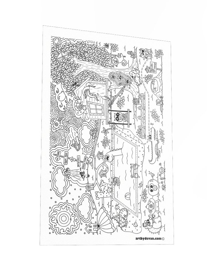 Color Your Own Art: Friendly Inspired Art product image (2)