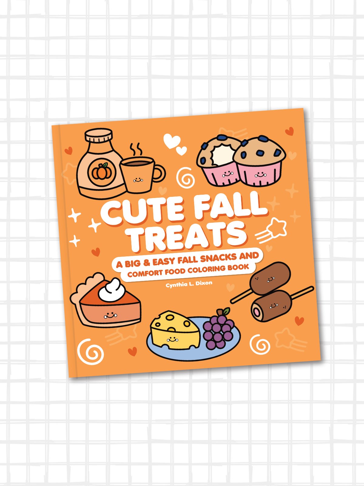 Cute Fall Treats – A Big and Easy Fall Snacks and Comfort Food Coloring Book (Digital Download) product image (1)