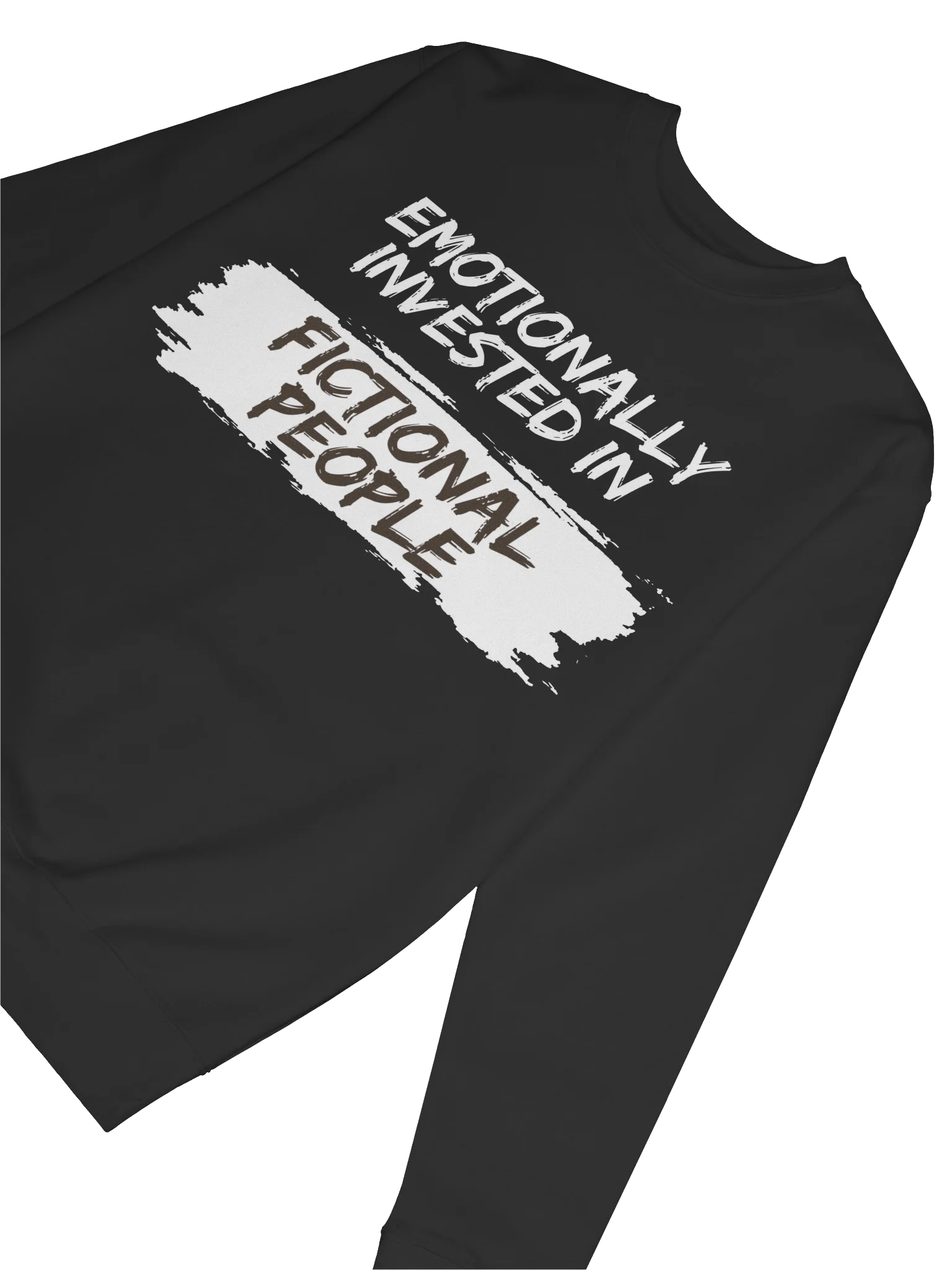 Emotionally Invested in Fictional People - Black Sweatshirt product image (6)