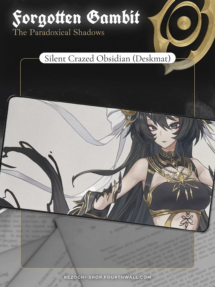 Silent Crazed Obsidian ※ Deskmat product image (1)