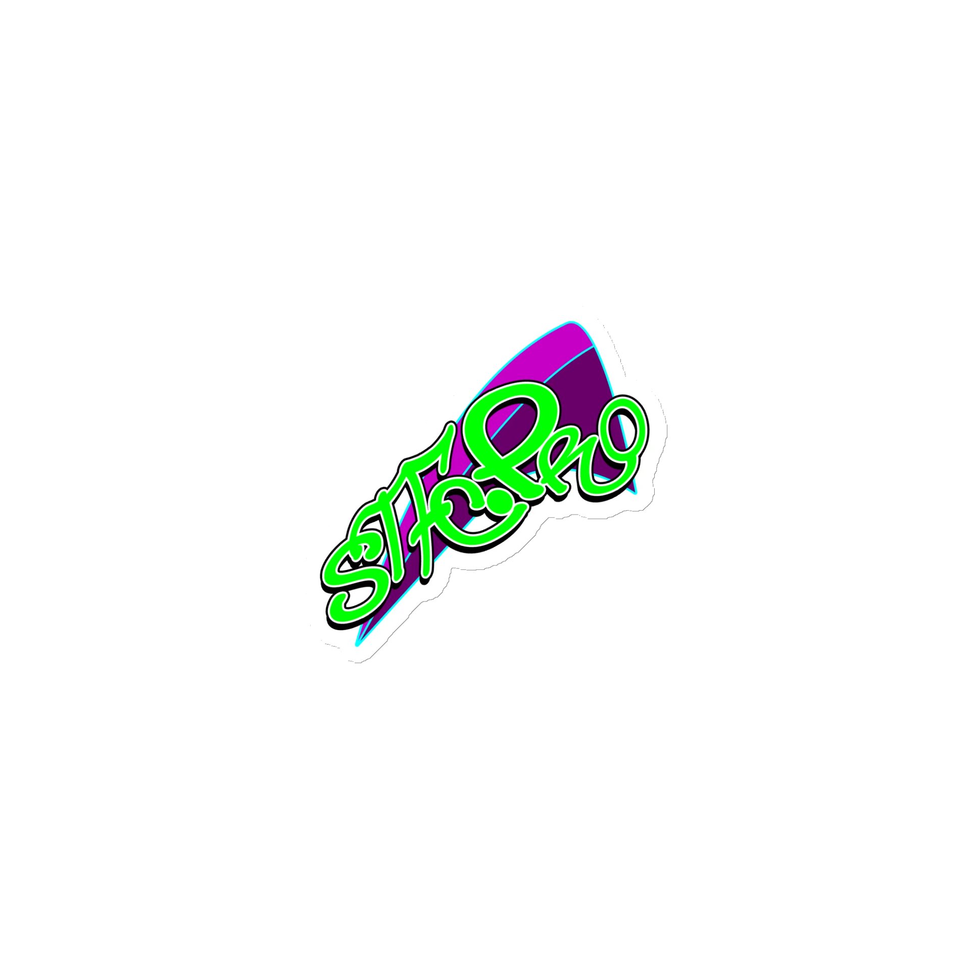 STFC.PRO Graffiti Die-Cut Magnet product image (1)