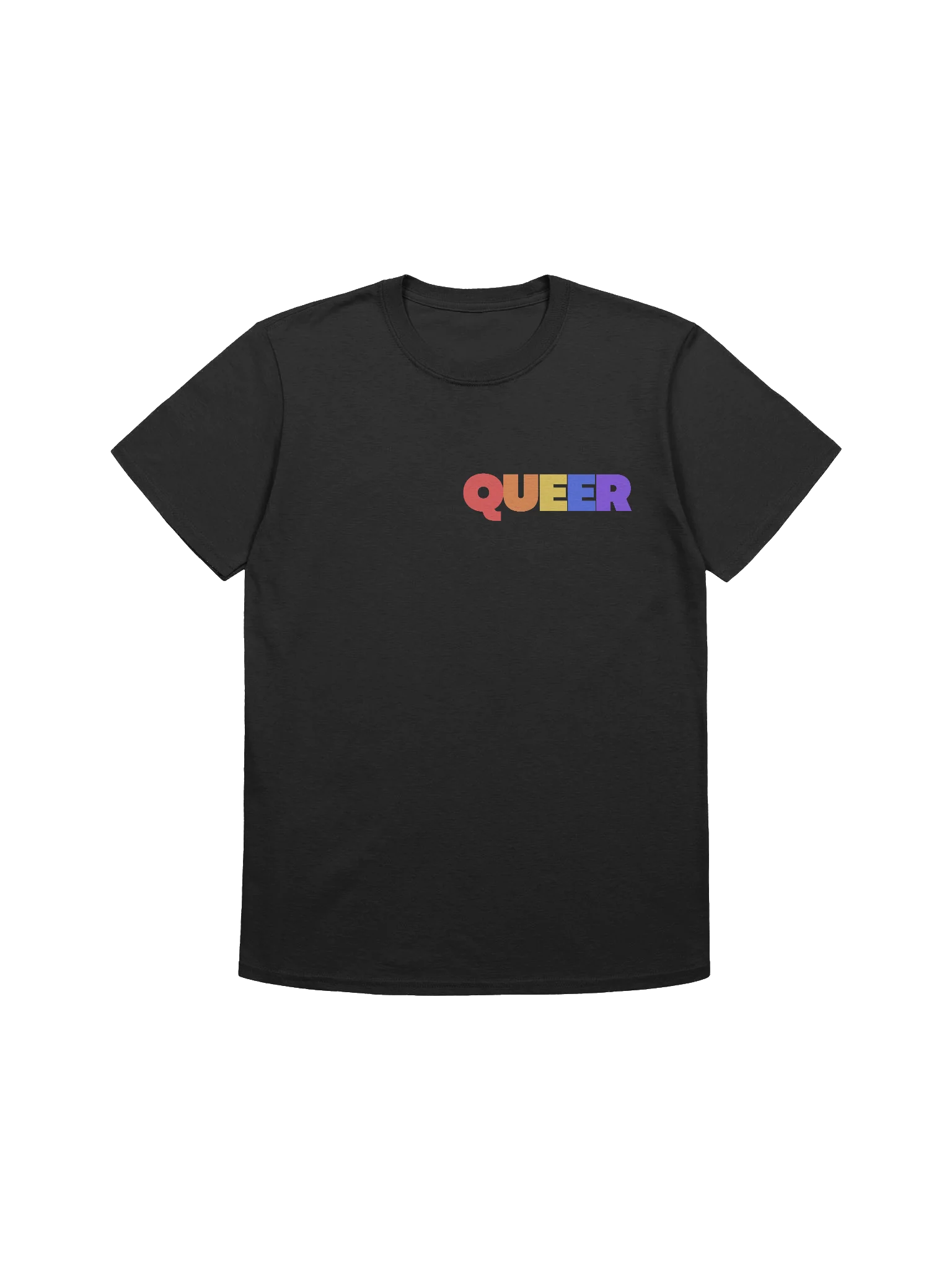 Queer text t-shirt product image (1)