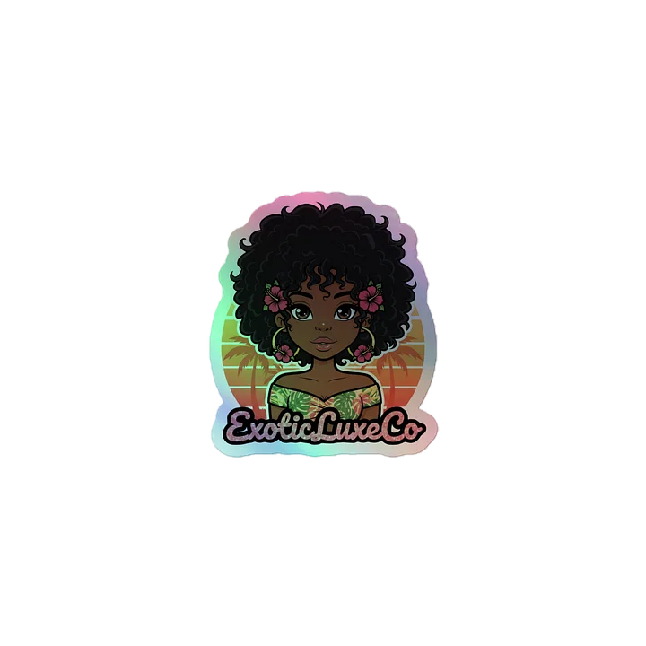 Exotic Luxe Gal Holographic Sticker product image (1)