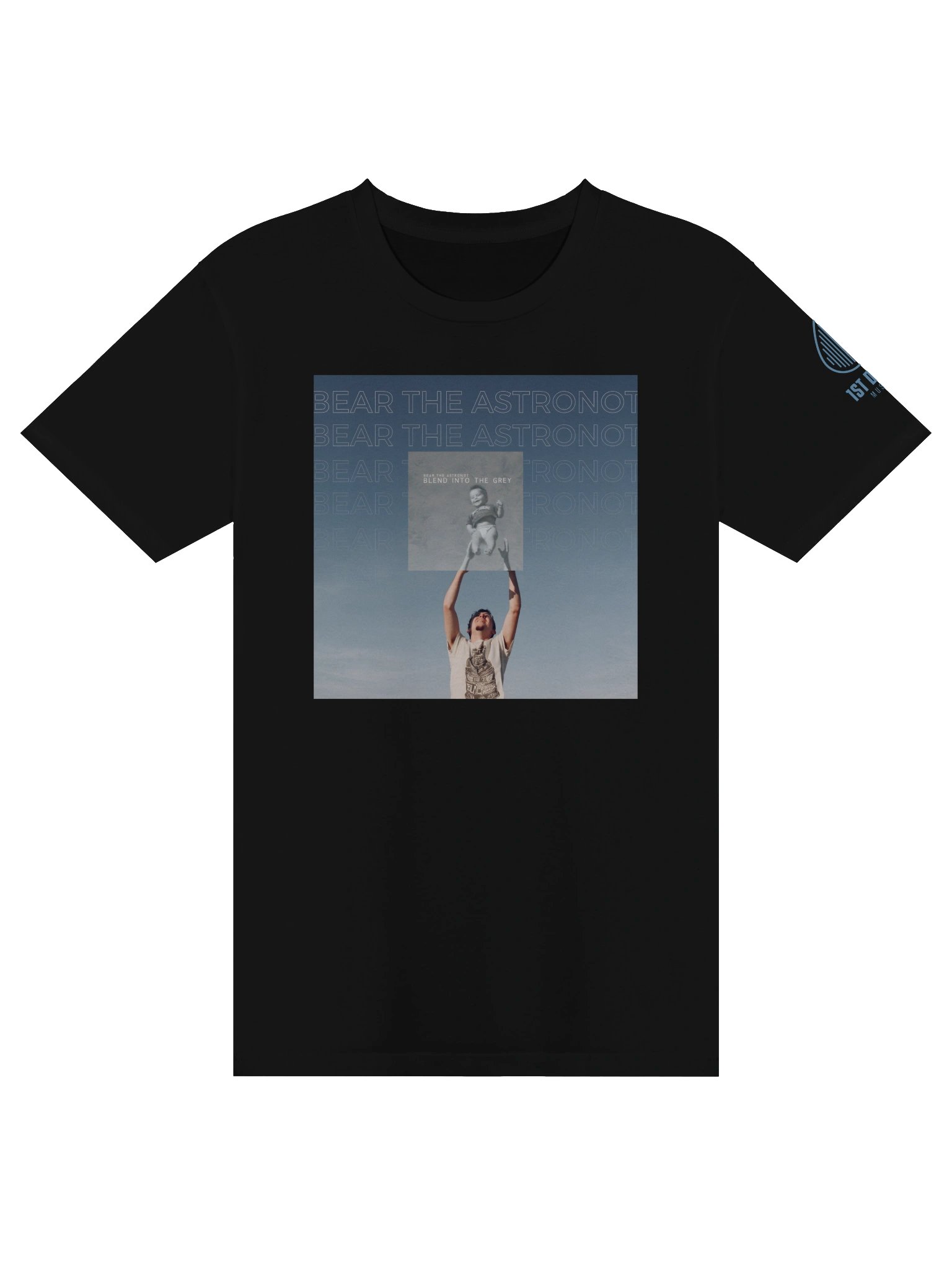 Bear the Astronot Blend Into the Grey T-shirt product image (1)