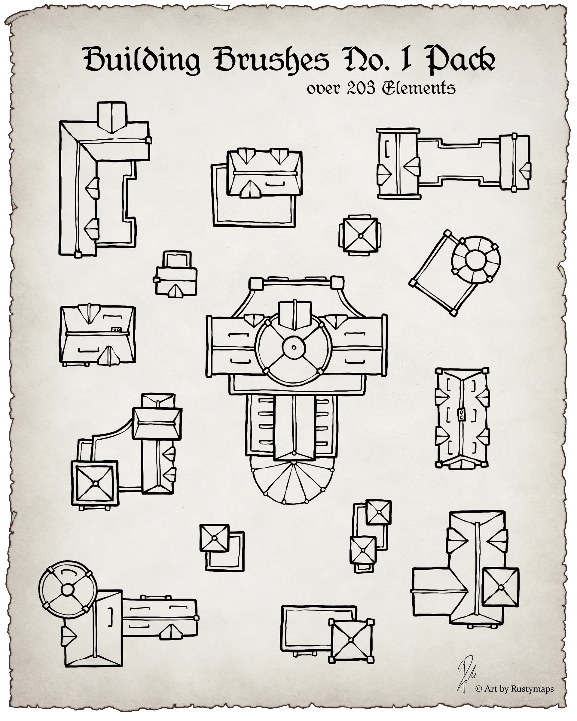 Map maker - Brush final bundle Pack product image (10)