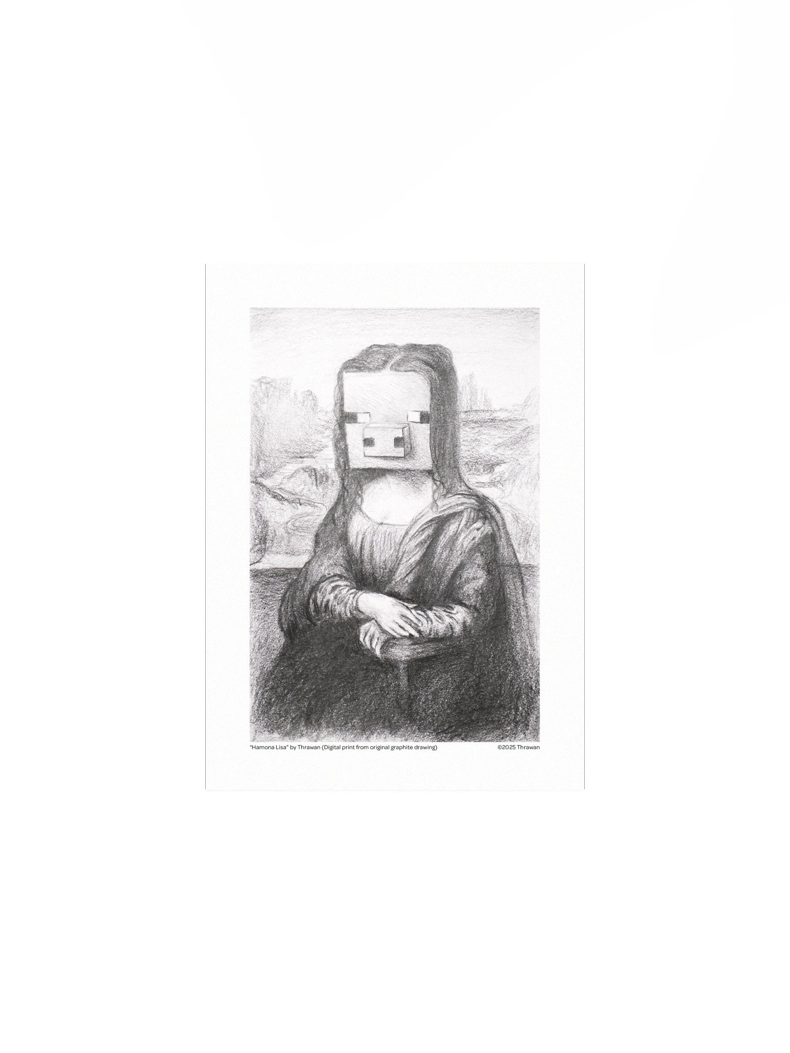 "Hamona Lisa" Digital Print product image (1)