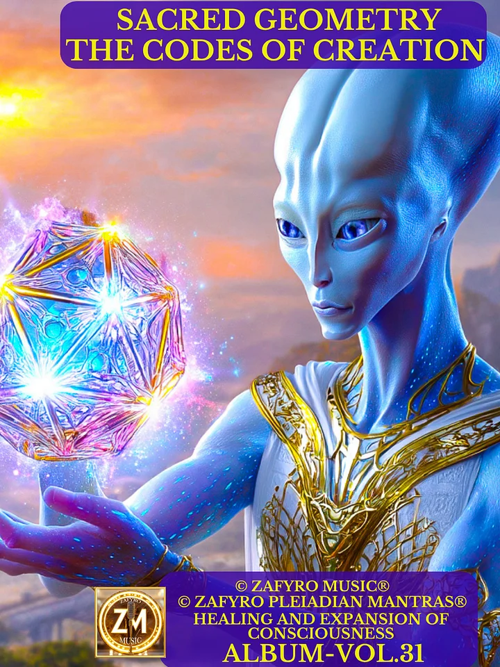 ÁLBUM - VOL. 31 (MUSIC) SACRED GEOMETRY – THE CODES OF CREATION - FOR HEALING AND EXPANSION OF CONSCIOUSNESS (© ZAFYRO PLEIADIAN MANTRAS®) - BINAURAL FREQUENCIES product image (1)