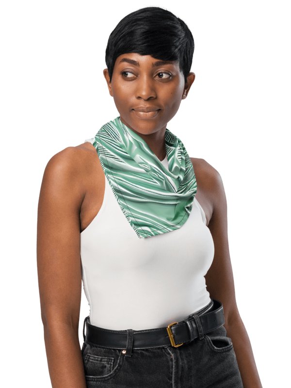 Seafoam Green Animal Print Painted Bandana product image (1)