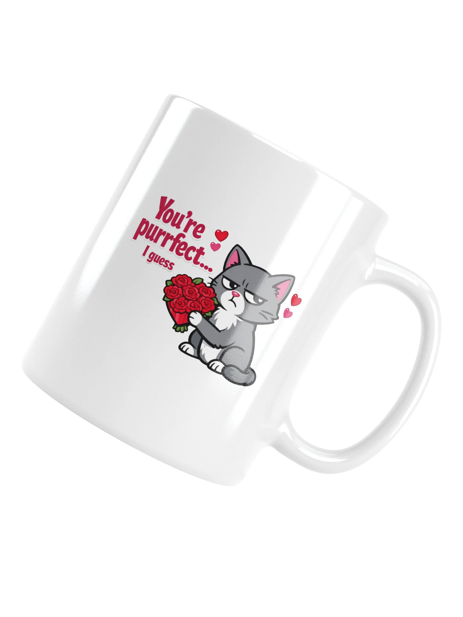 "You're Purrfect I Guess" Grumpy Cat Valentine's Mug product image (5)