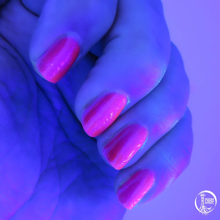 UNLAWFUL ASSEMBLY - Neon Red Jelly Magnetic Shimmer Polish product image (2)