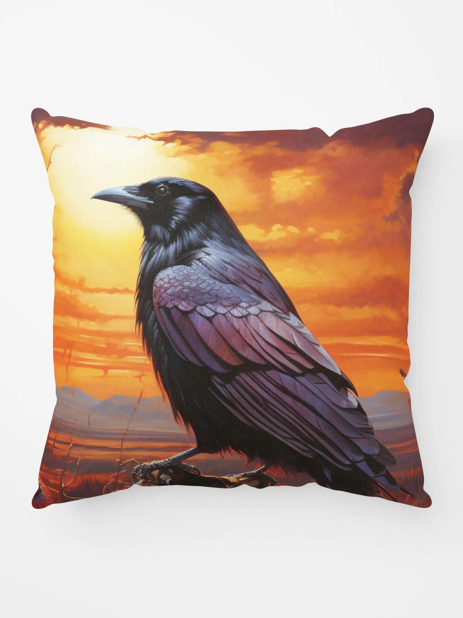 COZY PILLOW 🟠 Bird against a sunset sky product image (5)