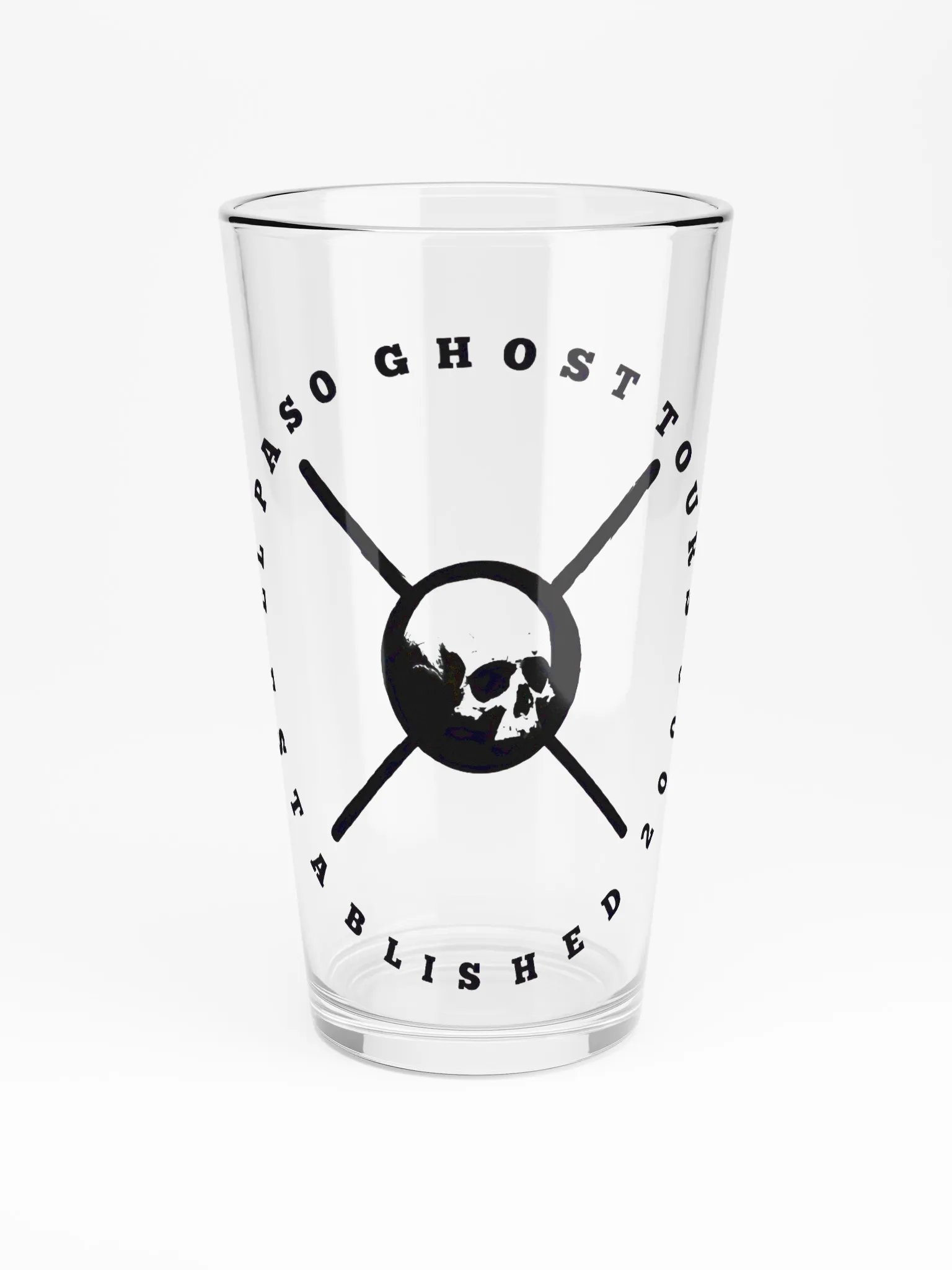 Skull Crossbones Shaker Pint Glass product image (3)