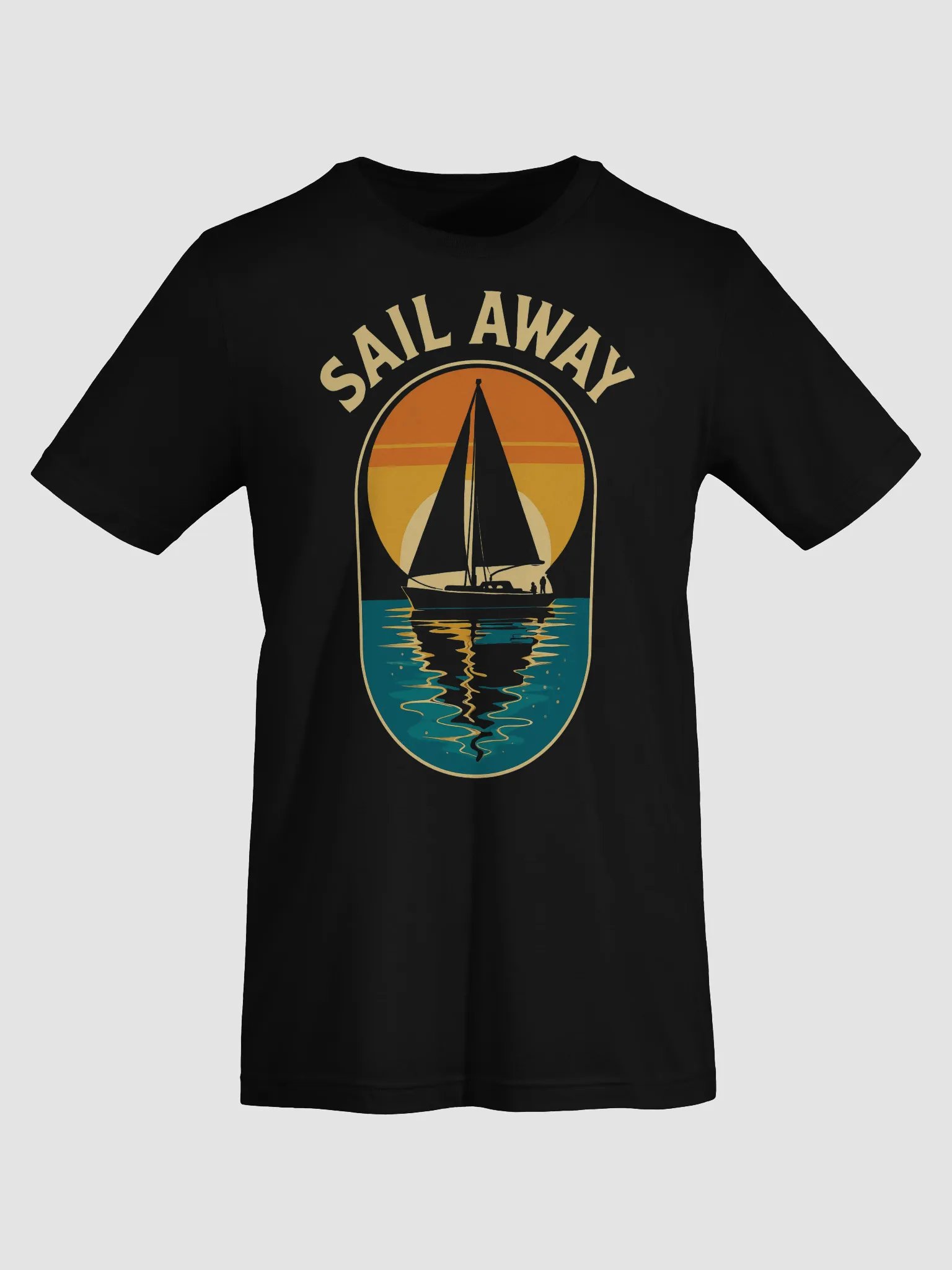 Sail Away – Retro Sunset Sailing Artwork product image (14)