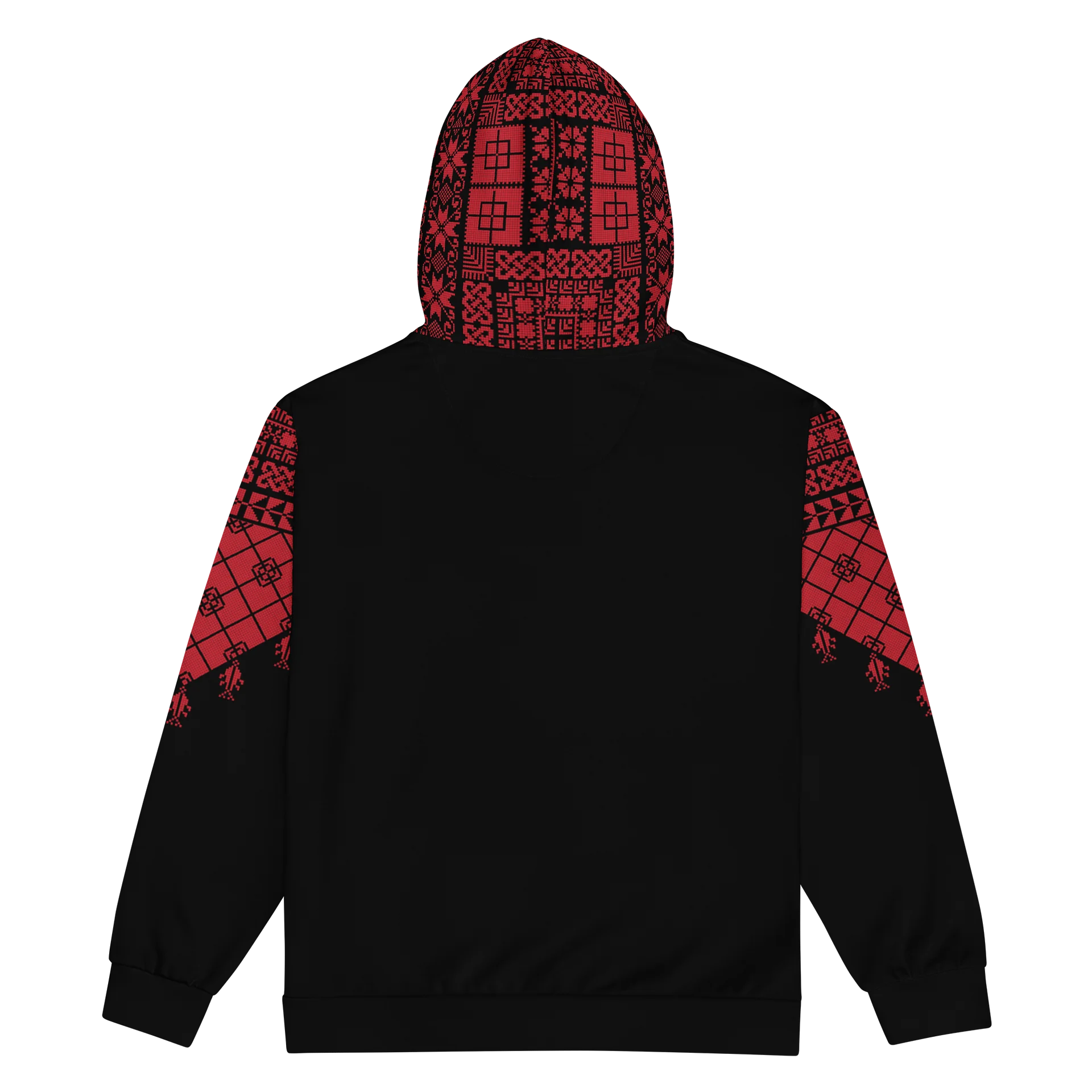 Red Tatreez Unisex Zip Hoodie product image (2)