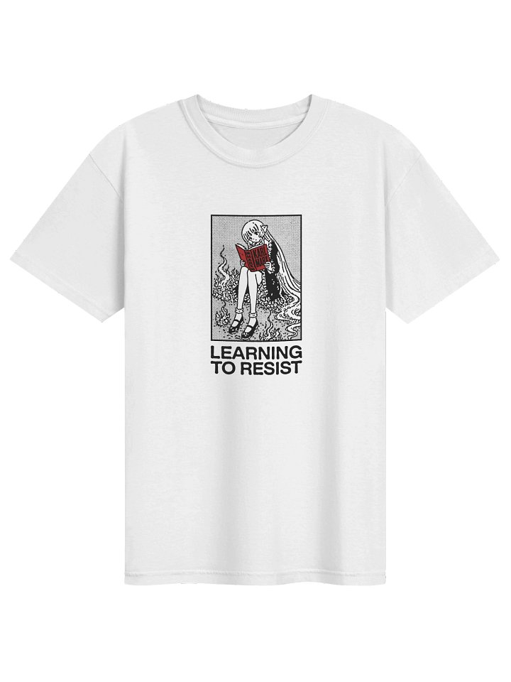 LEARNING TO RESIST ! T-shirt. white vers. product image (1)