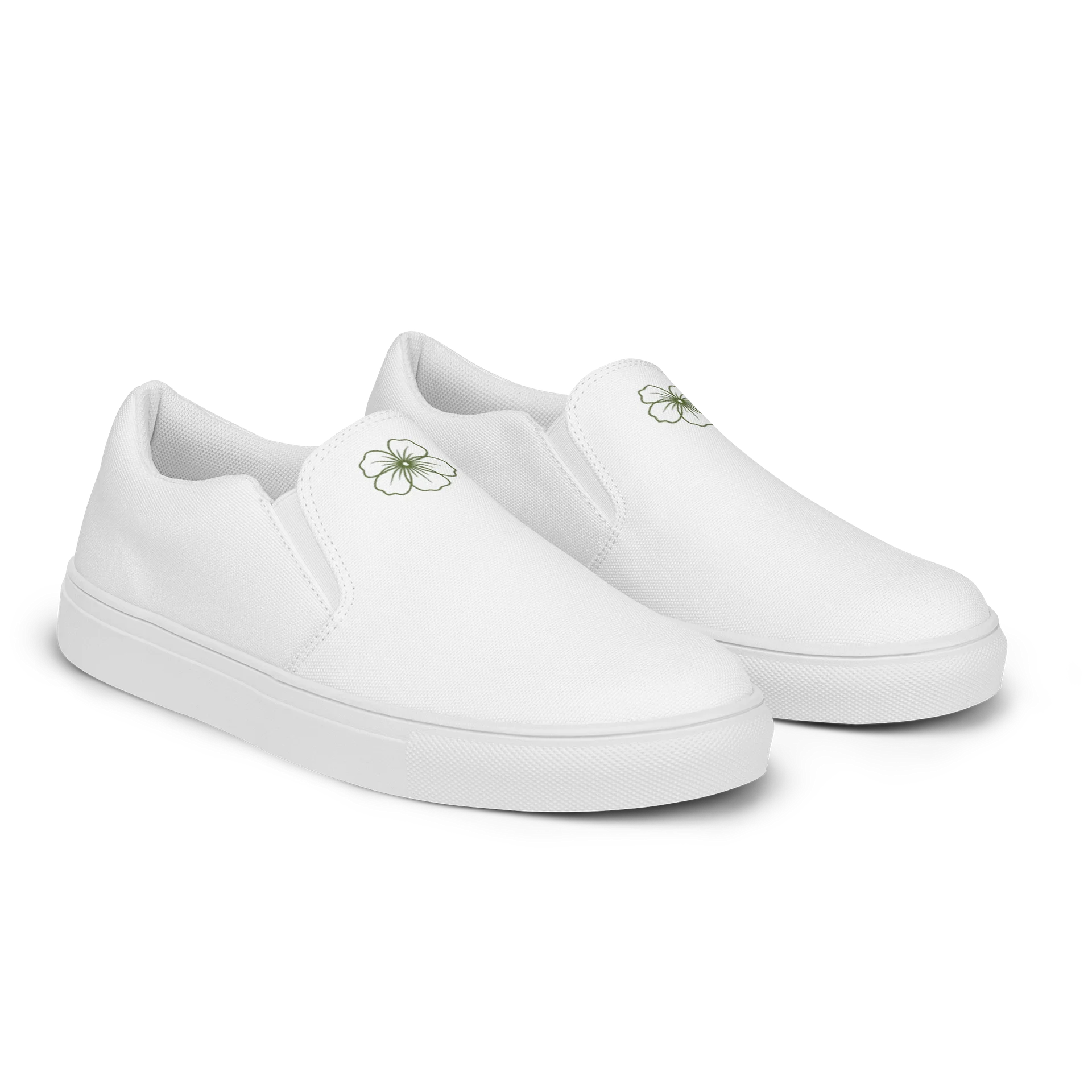 Green Petal Emblem Slip-Ons product image (2)