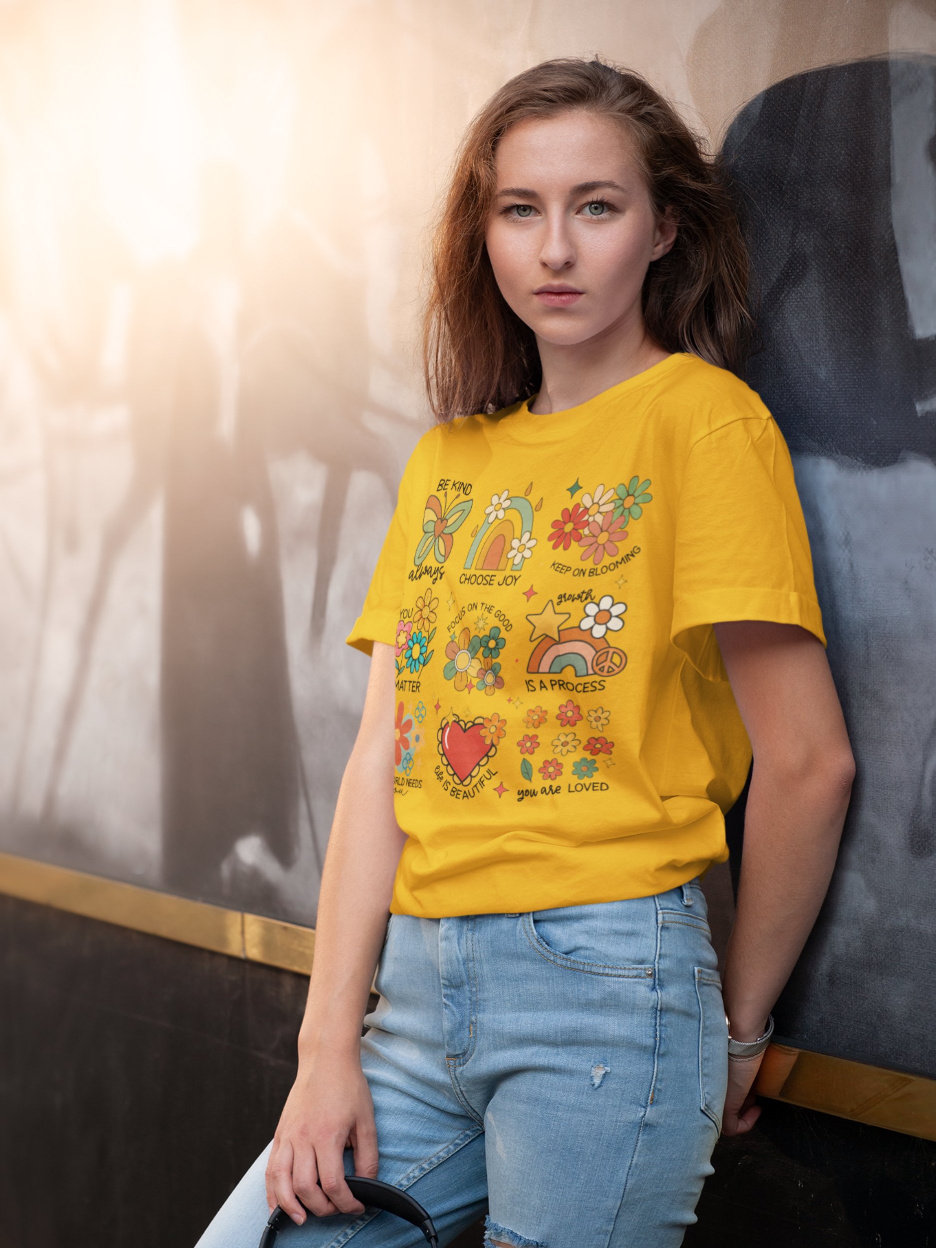 Healing Symbols – Growth and Calm Unisex T-Shirt product image (5)