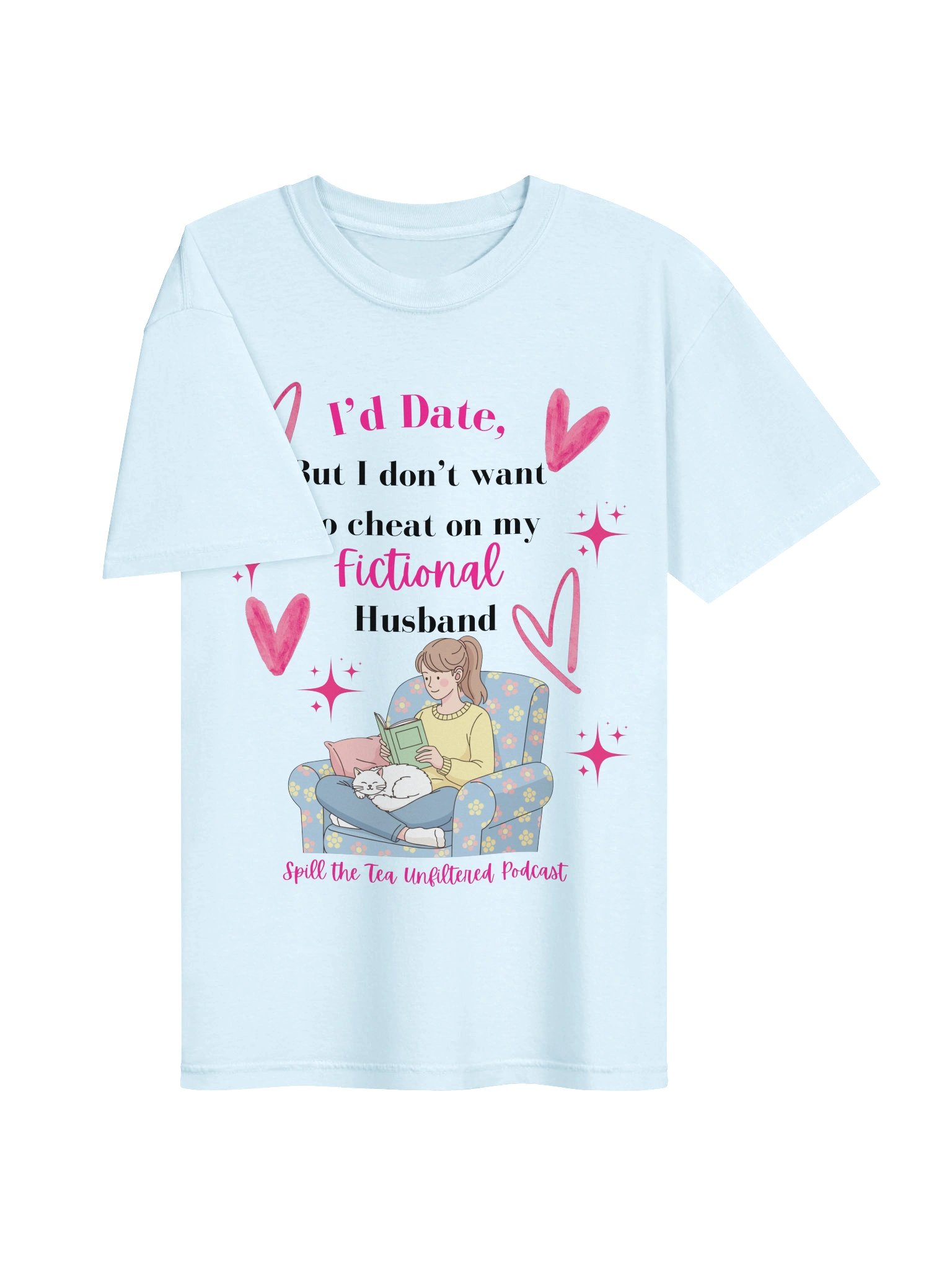I'd Date — Fictional Husband Bookish Tee product image (3)