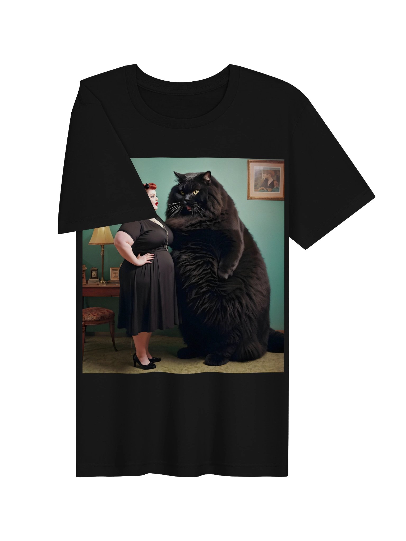 Black Puss | Bella+Canvas Unisex Supersoft T-Shirt product image (103)