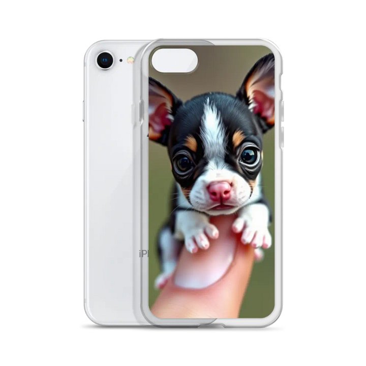 Puppy Love Boston Terrier Clear iPhone® Case product image (51)