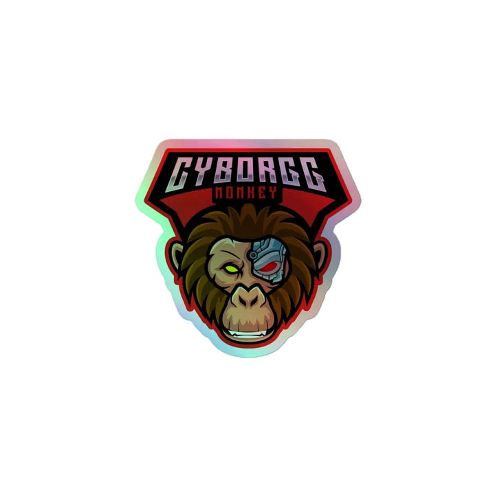 Cyborgg Monkey Holographic Sticker Set product image (1)