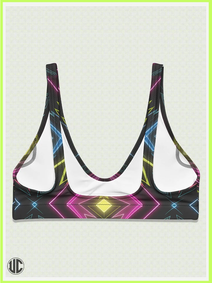 UnkoCon – Neon Kaleidoscope Bikini Top product image (2)