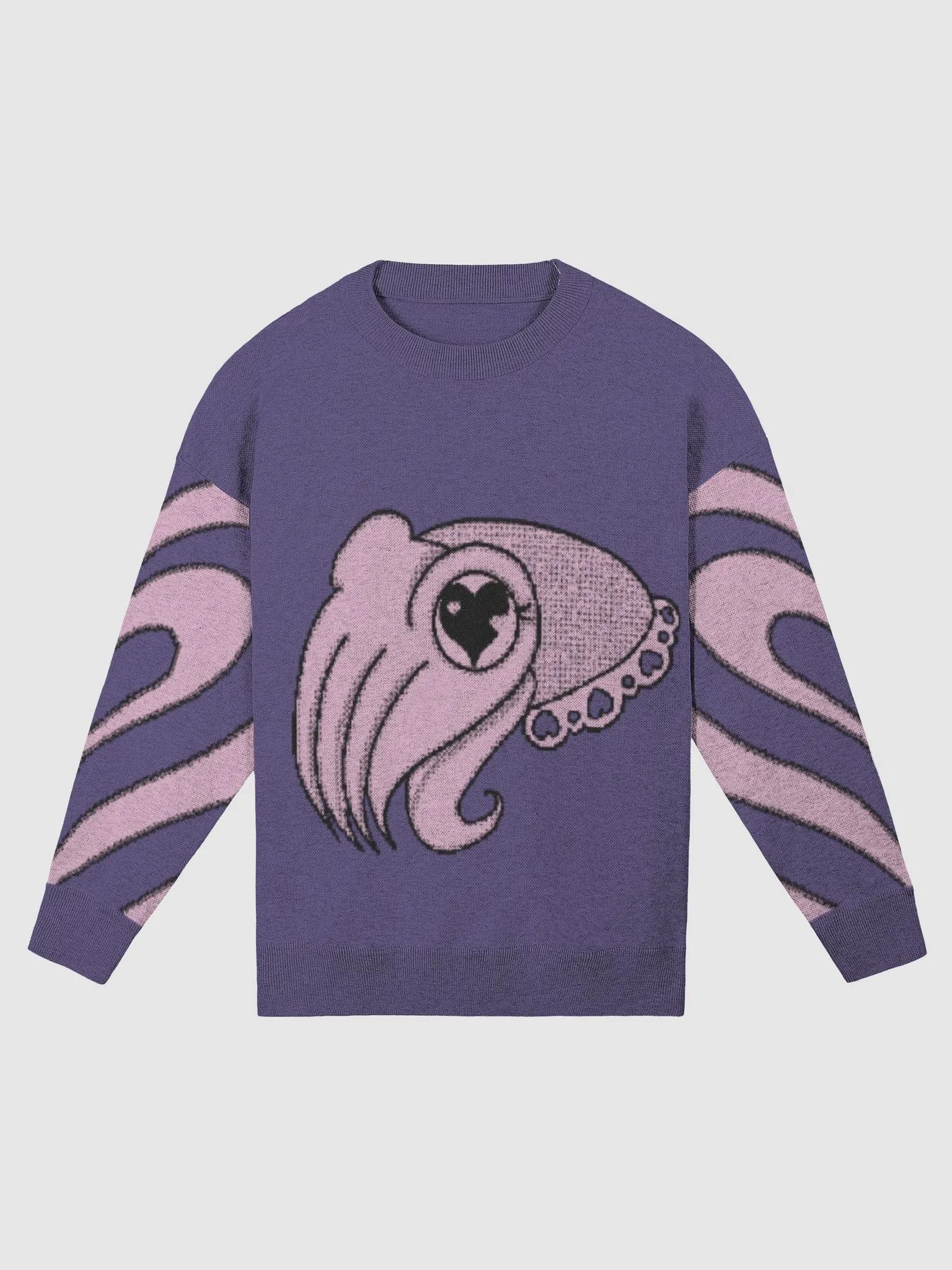 Purple lace heart cuttlefish sweater product image (4)