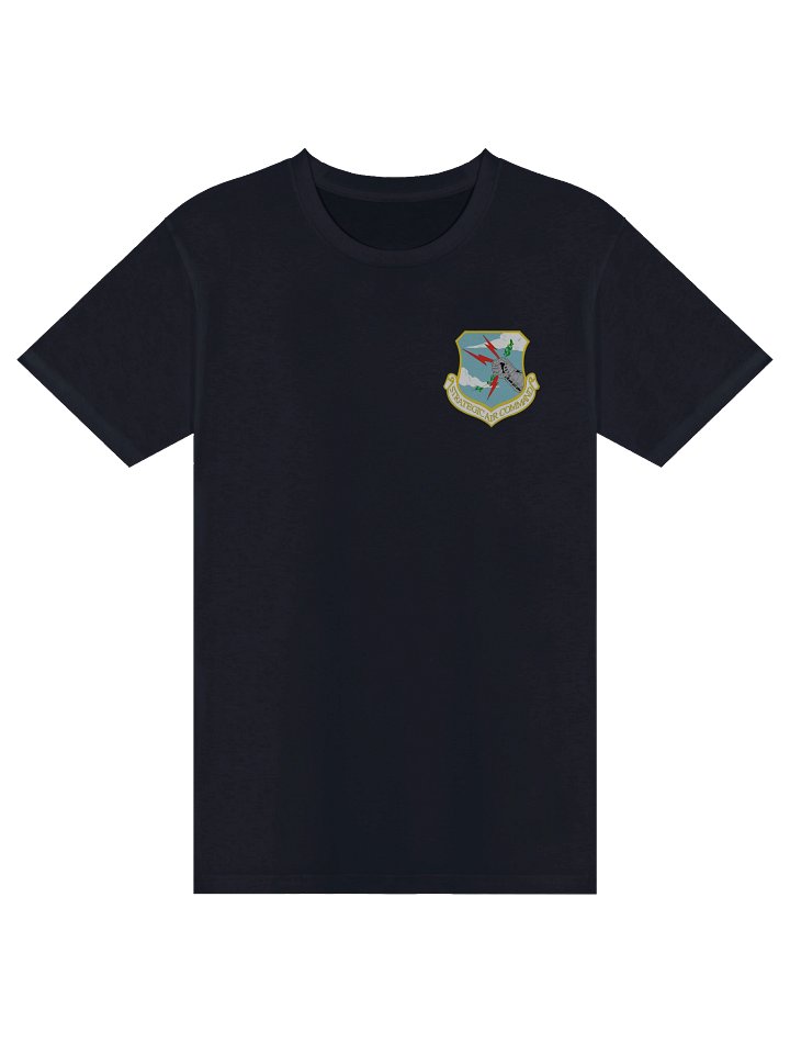 Castle Air Force Base Strategic Air Command - Printed t-shirt in Navy Blue - Logo front and back product image (1)