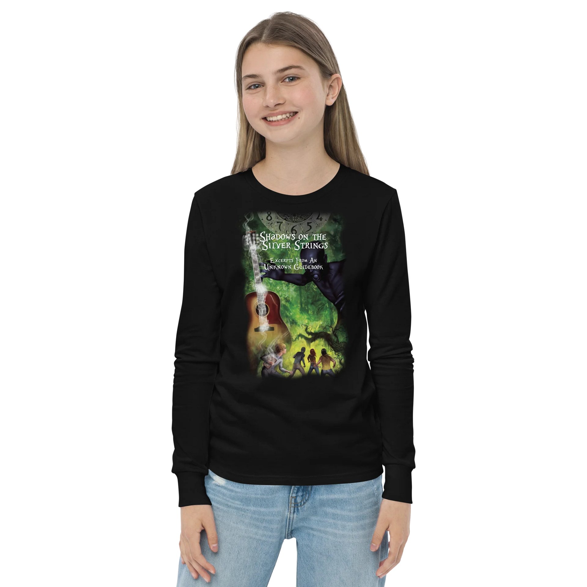 Shadows on the Silver Strings - BearBella+Canvas Youth Long Sleeve T-Shirt product image (2)