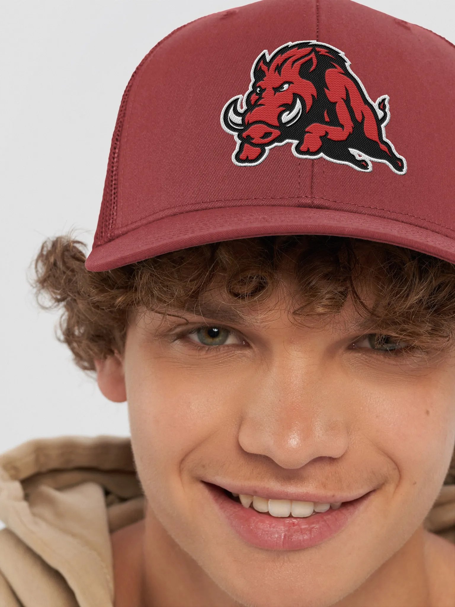 "OG" Wild Boar Charge Trucker Hat product image (35)