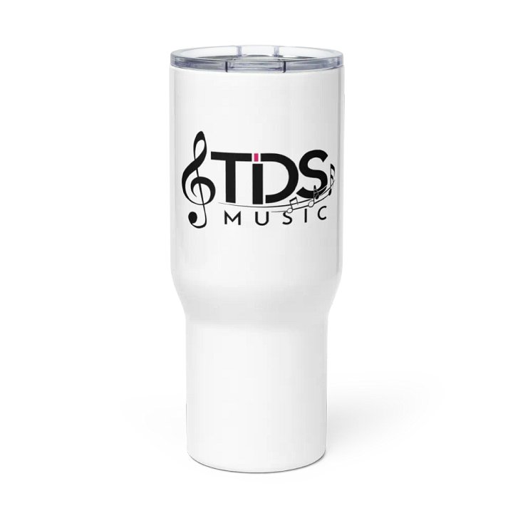 TDS Music 25oz Insulated Stainless Steel Travel Mug with Handle - White, Exclusive Design product image (1)