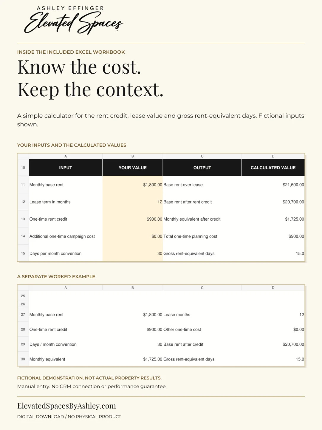 Apartment Special Campaign Planner product image (3)