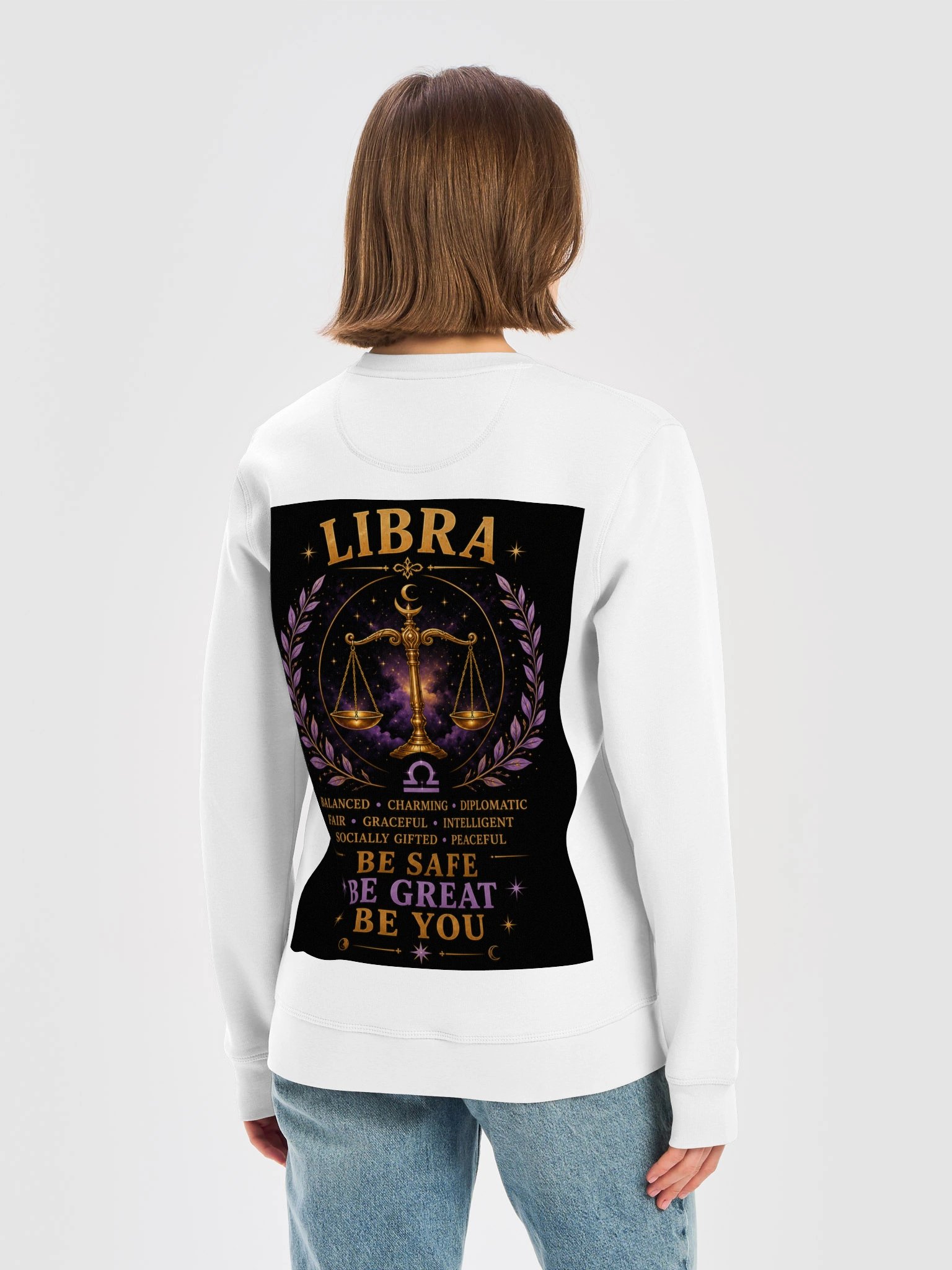 Libra For the peacemakers. Balanced. Charming. Intelligent. Libra brings harmony wherever they go. ⚖️ Be Safe. Be Great. Be You. product image (17)