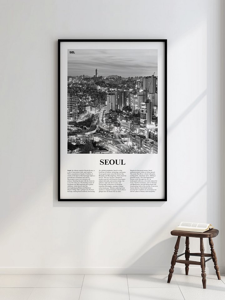 Seoul 02 Newspaper Poster | Framed product image (2)