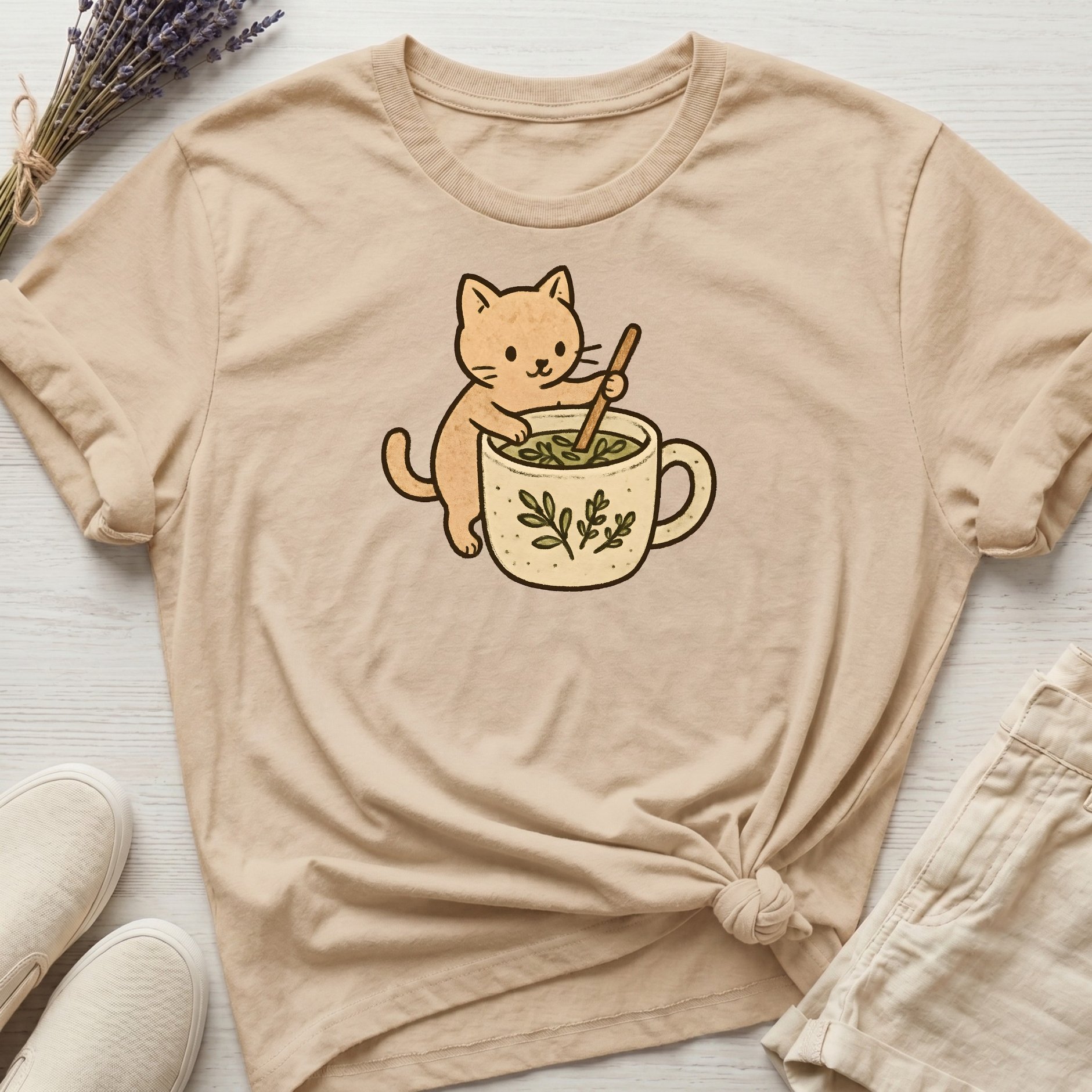 Kittens & Tea Organic T-Shirt product image (19)